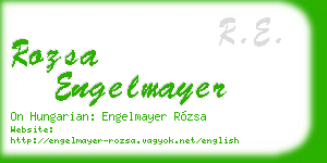 rozsa engelmayer business card